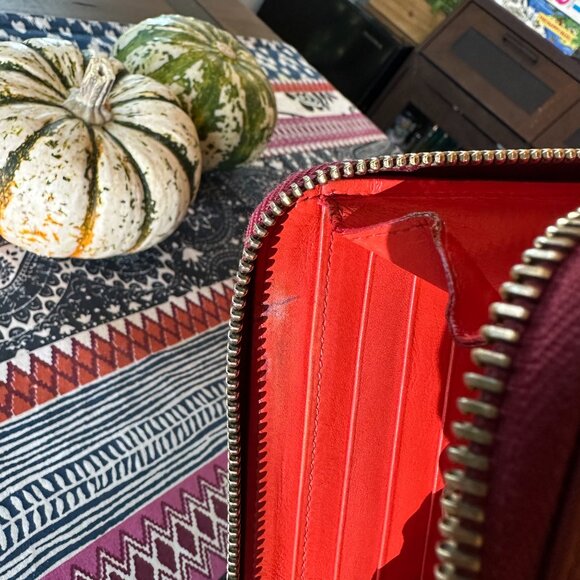 Christian Louboutin Red Panettone Zip Wallet, Vintage, Preowned - Picture 10 of 14